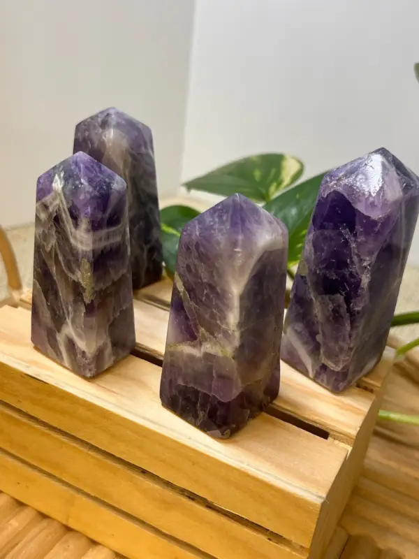 Amethyst towers, polished